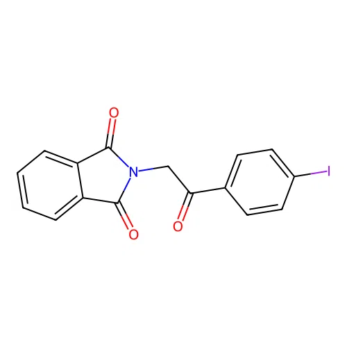 2-[2-(4-iodophenyl)-2-oxoethyl]-1H-Isoindole-1,3(2H)-dione structure