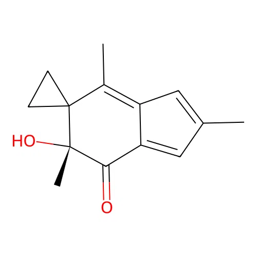 Acylfulvene, (-)- structure