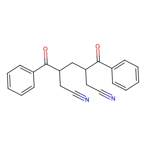 3,5-Dibenzoylheptanedinitrile structure