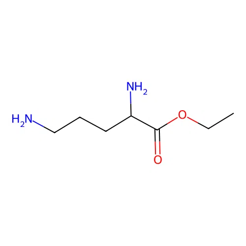 Ethyl 2,5-diaminopentanoate structure