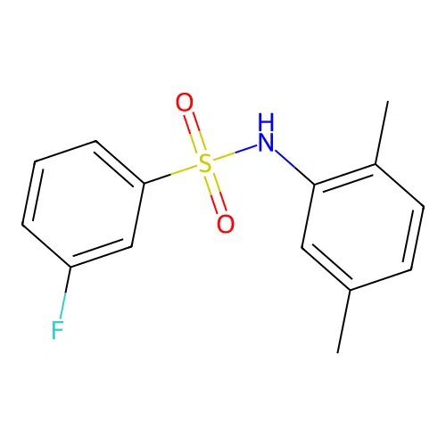 N-(2,5-dimethylphenyl)-3-fluorobenzenesulfonamide structure