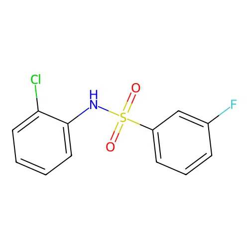 N-(2-chlorophenyl)-3-fluorobenzenesulfonamide structure