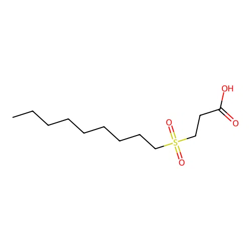 3-Nonylsulfonylpropanoic acid structure
