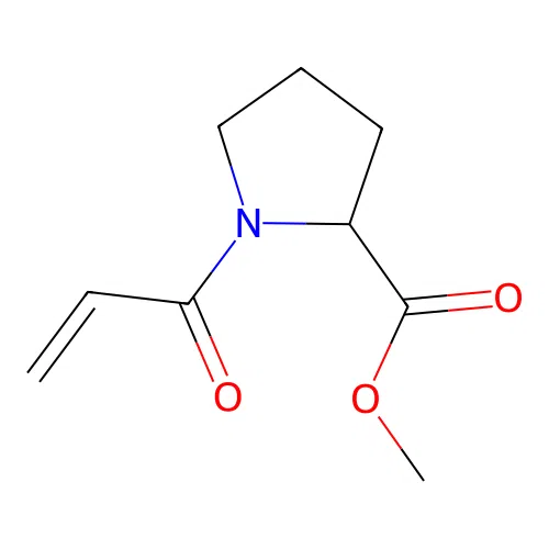 Methyl 1-(1-oxo-2-propenyl)-2-pyrrolidinecarboxylate structure