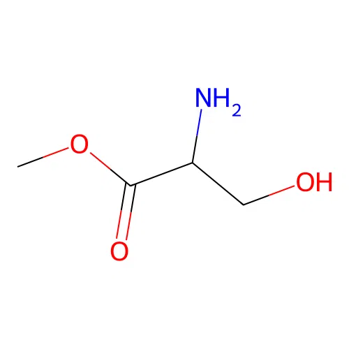 Methyl DL-serinate structure