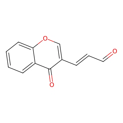 (2E)-3-(4-oxo-4H-chromen-3-yl)prop-2-enal structure