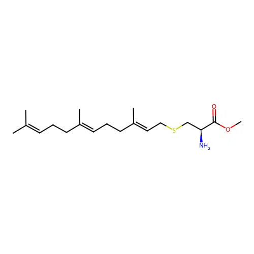 S-farnesylcysteine alpha-carboxyl methyl ester structure