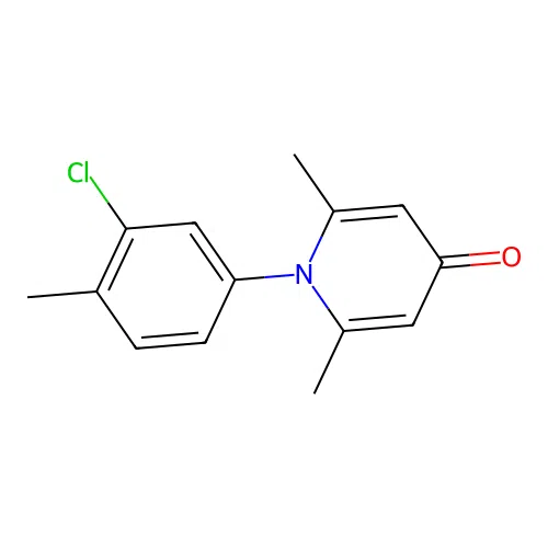 1-(3-Chloro-4-methylphenyl)-2,6-dimethylpyridin-4-one structure