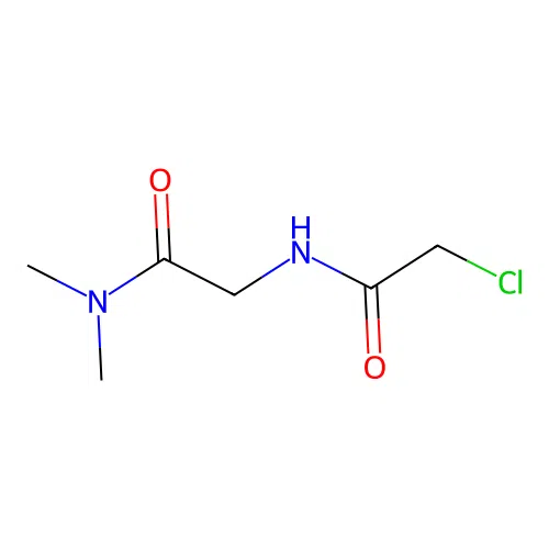 2-chloro-N-[(dimethylcarbamoyl)methyl]acetamide structure