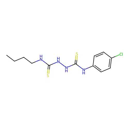 1-Butyl-3-[(4-chlorophenyl)carbamothioylamino]thiourea structure