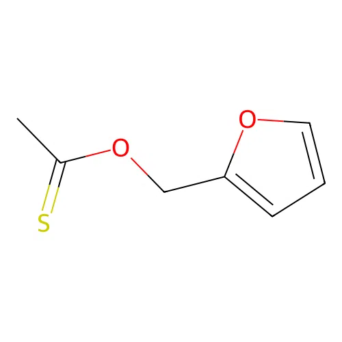 O-(furan-2-ylmethyl) ethanethioate structure