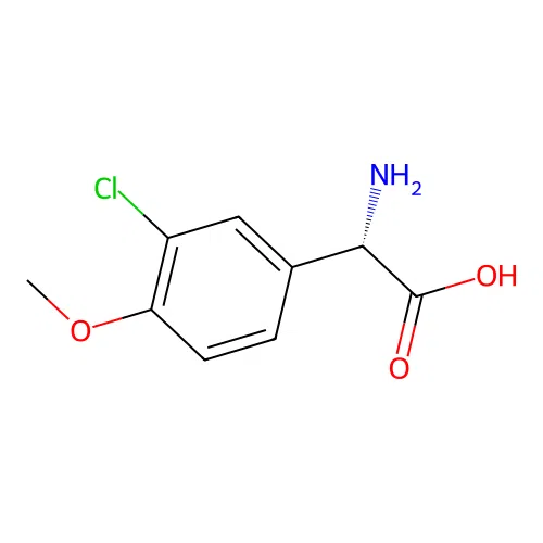 (S)-2-Amino-2-(3-chloro-4-methoxyphenyl)acetic acid structure