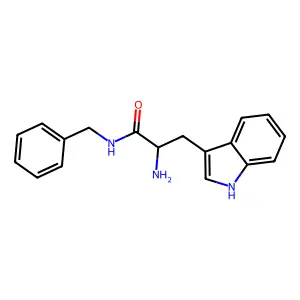 (S)-2-Amino-N-benzyl-3-(1H-indol-3-yl)propanamide structure