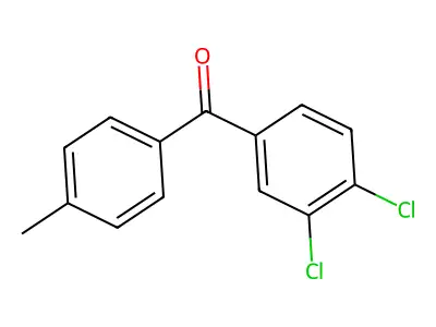 3,4-Dichloro-4'-methylbenzophenone structure
