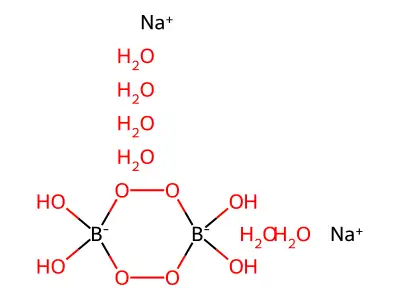Disodium perborate hexahydrate structure