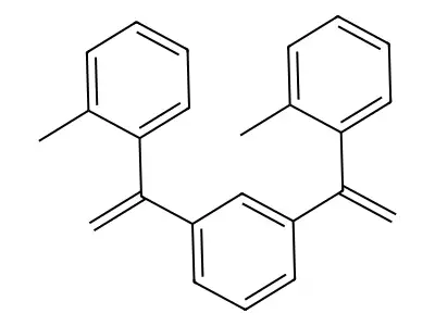 Benzene, 1,3-bis(1-(methylphenyl)ethenyl)- structure