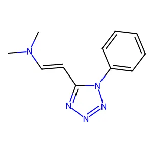 Ethenamine, N,N-dimethyl-2-(1-phenyl-1H-tetrazol-5-yl)- structure