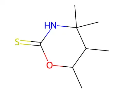 2H-1,3-Oxazine-2-thione, tetrahydro-4,4,5,6-tetramethyl- structure