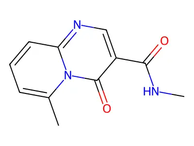4H-Pyrido(1,2-a)pyrimidine-3-carboxamide, N,6-dimethyl-4-oxo- structure