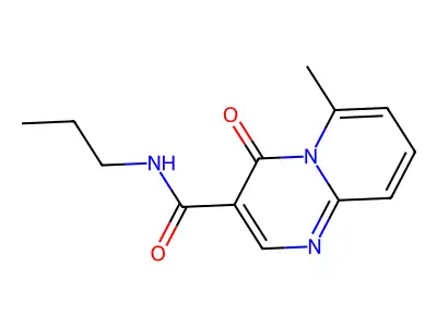 4H-Pyrido(1,2-a)pyrimidine-3-carboxamide, 6-methyl-4-oxo-N-propyl- structure