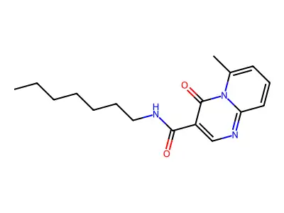 4H-Pyrido(1,2-a)pyrimidine-3-carboxamide, N-heptyl-6-methyl-4-oxo- structure