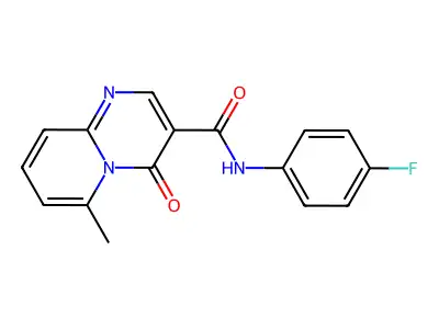 4H-Pyrido(1,2-a)pyrimidine-3-carboxamide, N-(4-fluorophenyl)-6-methyl-4-oxo- structure