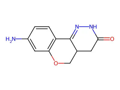 2H-(1)Benzopyrano(4,3-c)pyridazin-3(4H)-one, 4a,5-dihydro-8-amino- structure