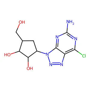(8aza-2-NH2-6-Cl-9(diOH-4-OHCH2CyPent)P structure