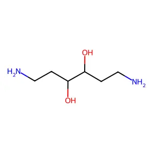 1,6-Diamino-3,4-dihydroxyhexane structure