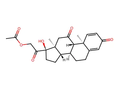 Prednisone acetate structure