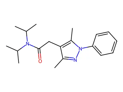 C19H27N3O.1/2H2O structure