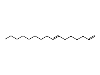 1,7-Hexadecadiene structure