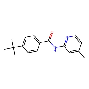 4-tert-butyl-N-(4-methylpyridin-2-yl)benzamide structure