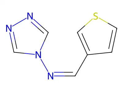 1-(thiophen-3-yl)-N-(4H-1,2,4-triazol-4-yl)methanimine structure