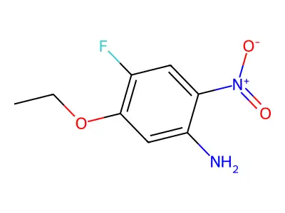 5-Ethoxy-4-fluoro-2-nitroaniline structure