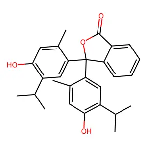 Thymolphthalein structure