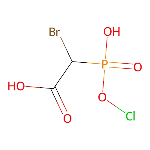 alpha-Chloro-alpha-bromophosphonoacetic acid structure
