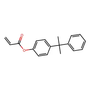 2-Propenoic acid, 4-(1-methyl-1-phenylethyl)phenyl ester structure