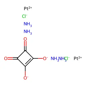 Azane;3,4-dioxocyclobutene-1,2-diolate;platinum(2+);dichloride structure