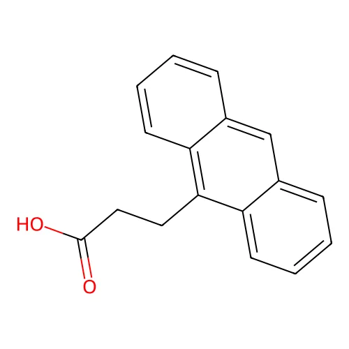 9-Anthracenepropionic acid structure