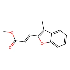 Methyl 3-(3-methyl-1-benzofuran-2-yl)prop-2-enoate structure