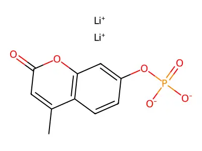 4-Methyl-2-oxo-2H-1-benzopyran-7-yl phosphate structure