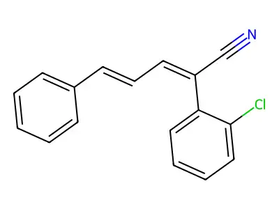 2-(2-Chlorophenyl)-5-(2-nitrophenyl)penta-2,4-dienenitrile structure