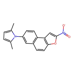 2,5-Dimethyl-1-(2-nitronaphtho(2,1-b)furan-7-yl)-1H-pyrrole structure