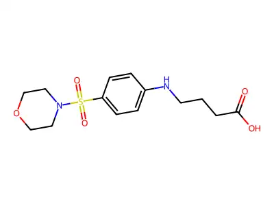 4-[4-(Morpholine-4-sulfonyl)-phenylamino]-butyric acid structure