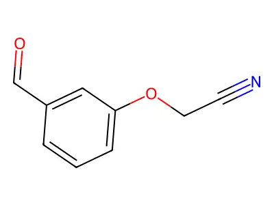 2-(3-Formylphenoxy)acetonitrile structure