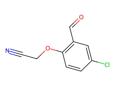 2-(4-Chloro-2-formylphenoxy)acetonitrile structure