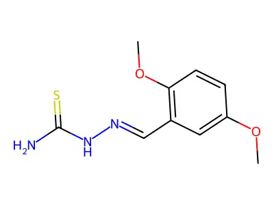 {[(2,5-Dimethoxyphenyl)methylidene]amino}thiourea structure