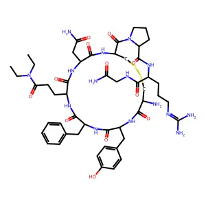 Argipressin, glutamic acid (gamma-N,N-diethylamide)(4)- structure