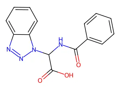 2-(1H-1,2,3-Benzotriazol-1-yl)-2-(phenylformamido)acetic acid structure